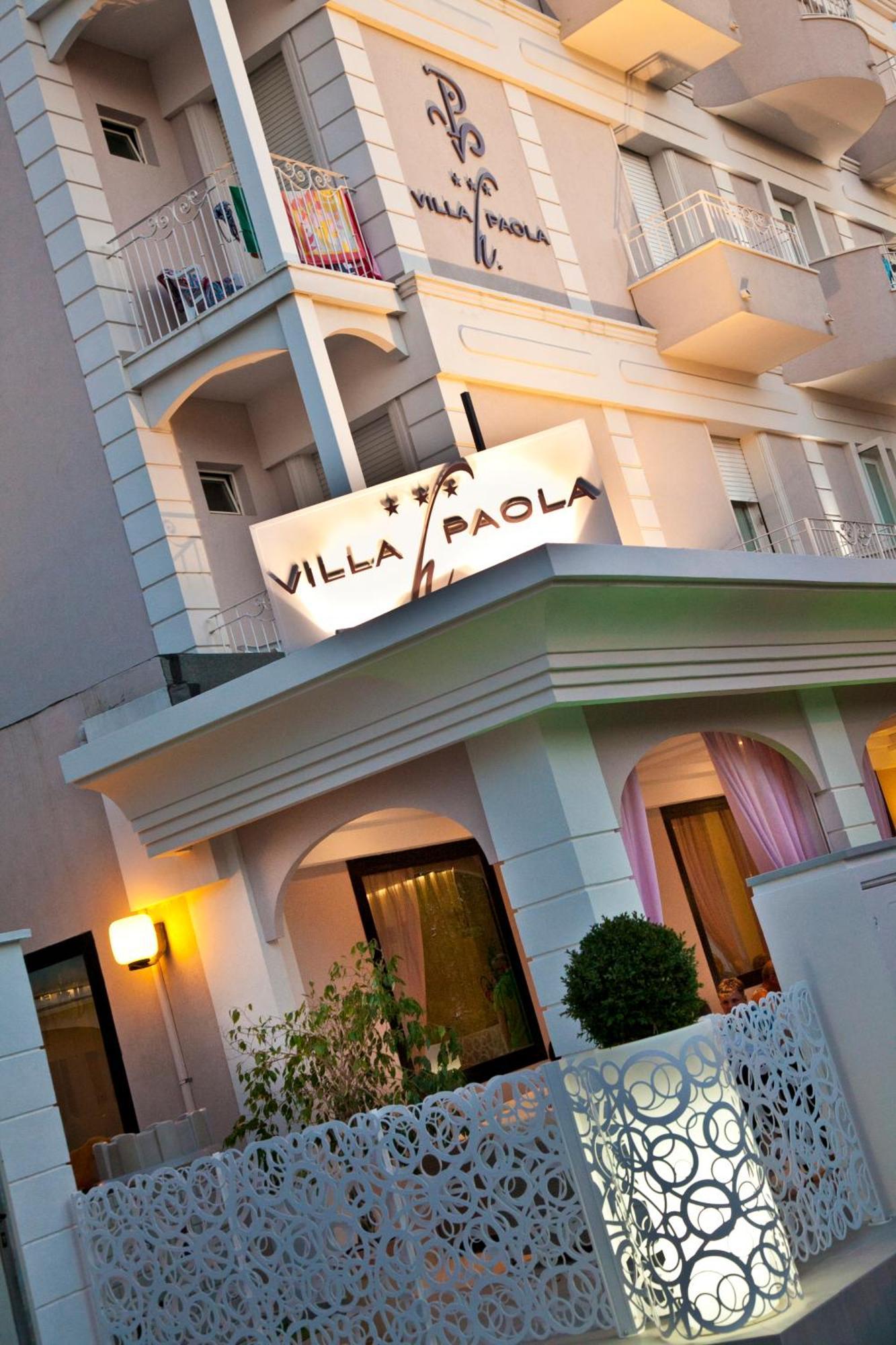 Hotel Villa Paola Rimini Exteriör bild